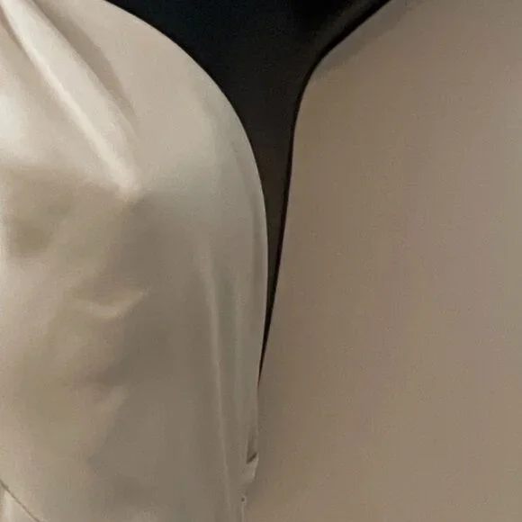 🌙 Anthropologie Halter Satin Maxi Dress – Noir Glam Luxe 🖤 - Picture 6 of 16